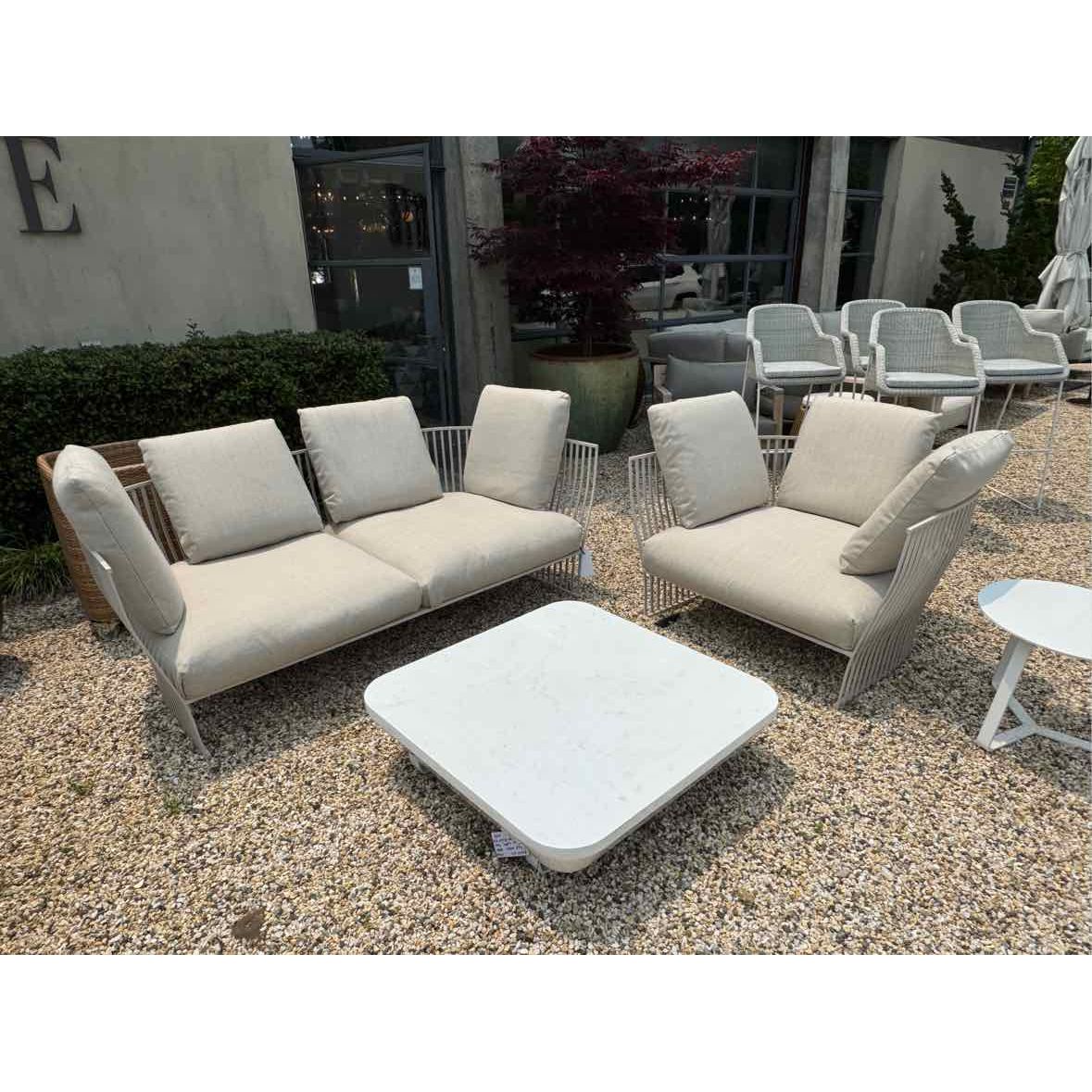 SET of 'Venexia' Aluminum Sofa & Chair by Ethimo