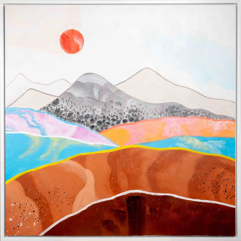 "Landscape II" Digital Modern Art Print on Canvas