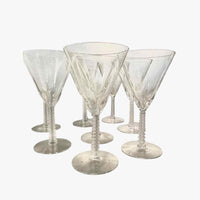 Set of 6 1940's wine glasses