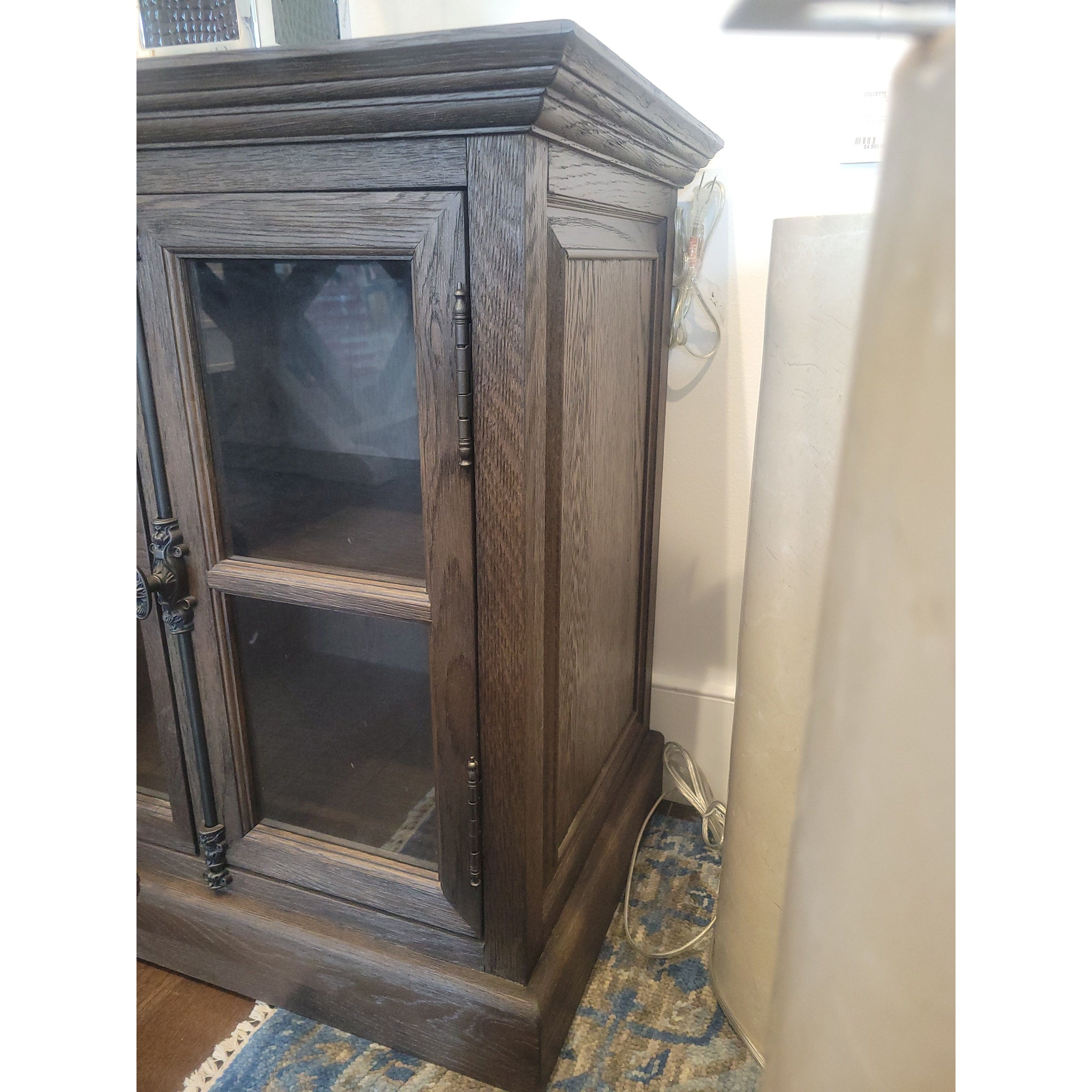 French Casement Oak Media Cabinet / Buffet by RH
