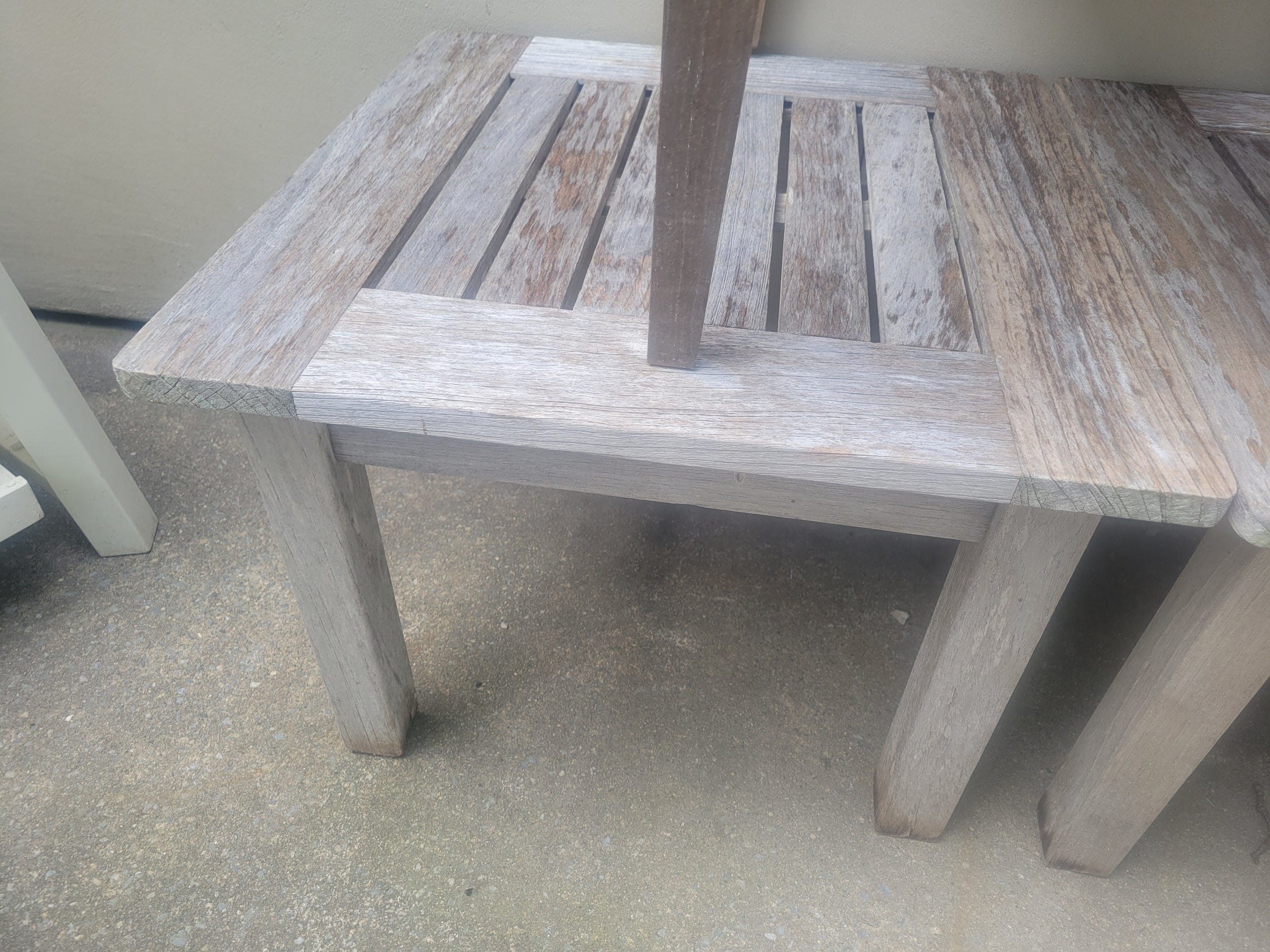 Colchester Teak Square Side Table by Barlow Tyrie