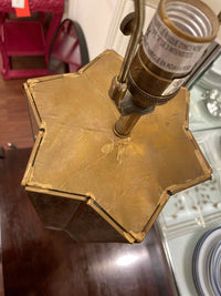 Mercury Glass Star Table Lamp w/ White Shade by Regina Andrew (AS IS)