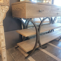 Del Mar Wood & Pewter 4-Drawer Sideboard by Stanley