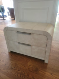 2-drawer Parchment Side Table by RH