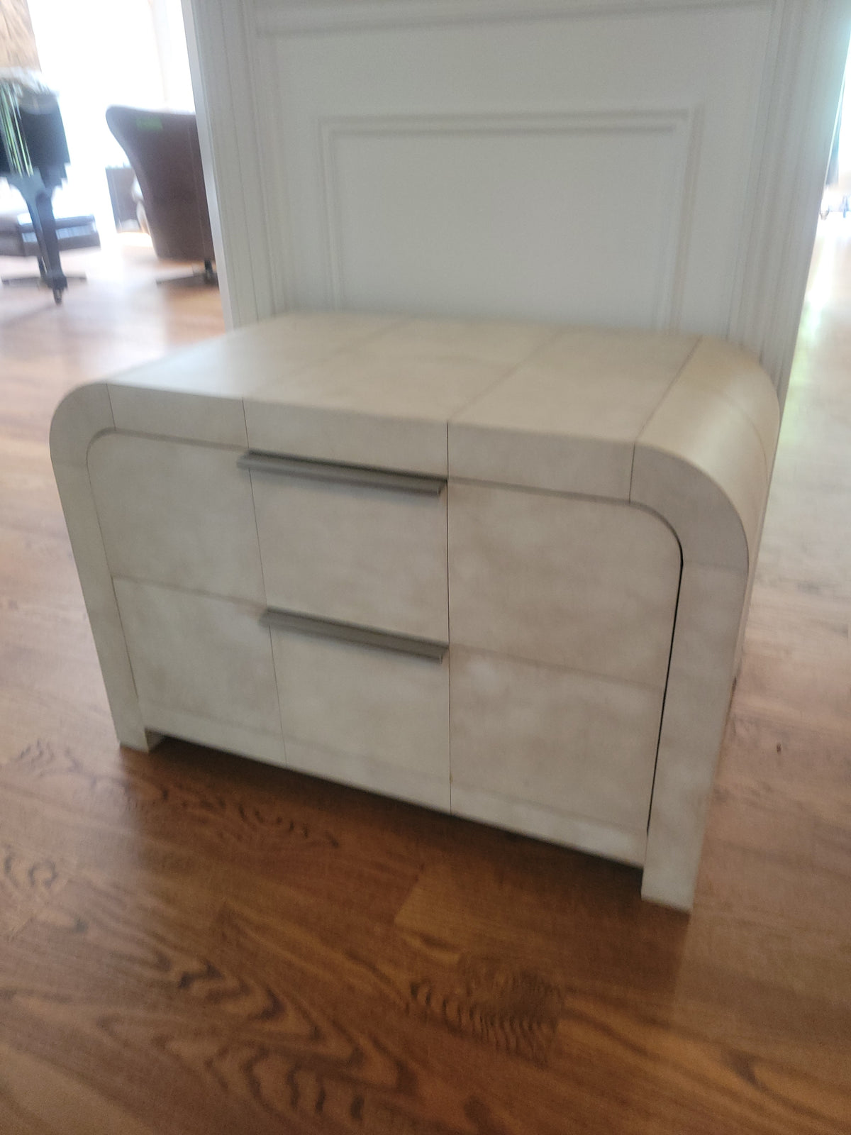 2-drawer Parchment Side Table by RH