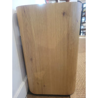 Oslo Glass 4-door Media Console in Aged Natural Oak