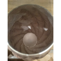 Tall Rose Gold Swirled Ceramic Vase