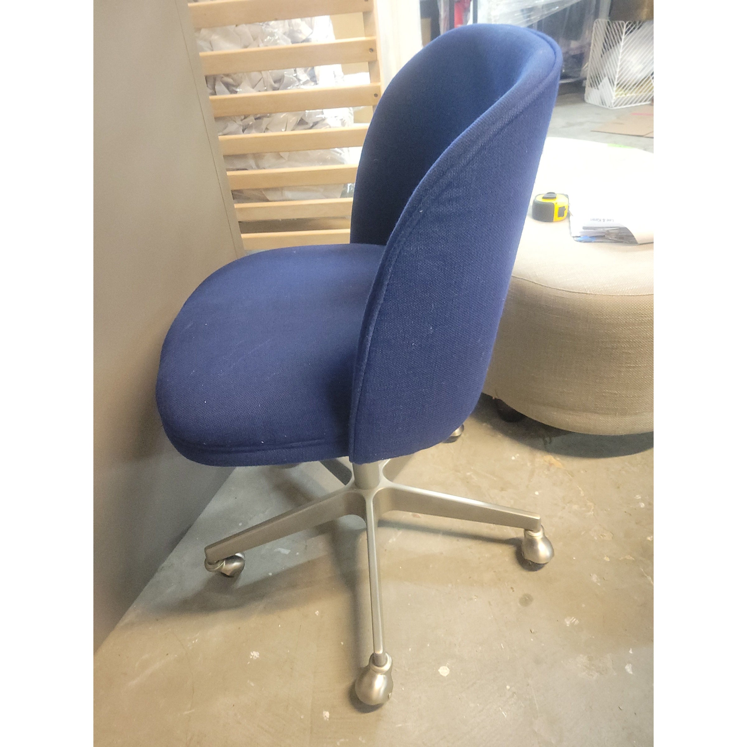 Blue Rolling Adjustable Alessa Desk Chair by RH (AS IS)