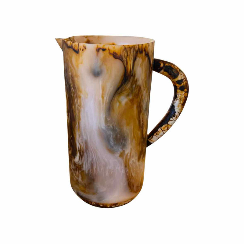 Tortoise Shell Pattern Pitcher - colletteconsignment.com