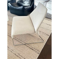 PAIR of 'Lazy' Off-White Hide Lounge Chairs by B&B Italia