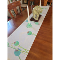 Table Runner: Poppy Pods on Ecru - colletteconsignment.com