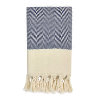 Herringbone Turkish Hand Towel - colletteconsignment.com