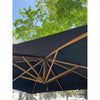 Sidewind Outdoor Umbrella in Black by Bambrella