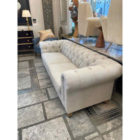 RH sofa in Oatmeal Linen -  Chesterfield style
