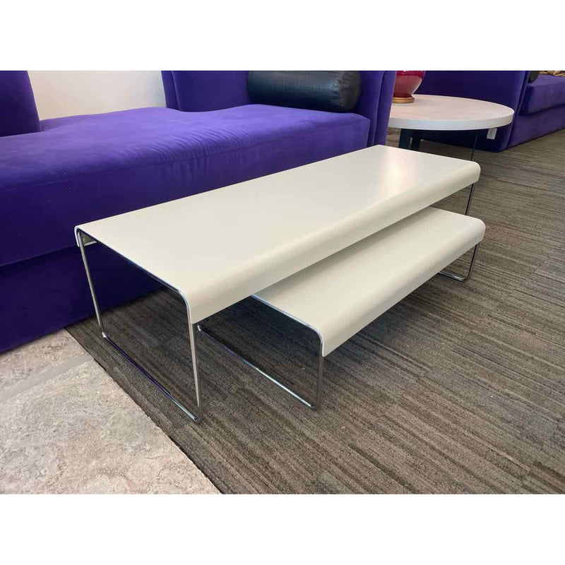 Cassina Zap Pair of Nesting Coffee Tables - colletteconsignment.com