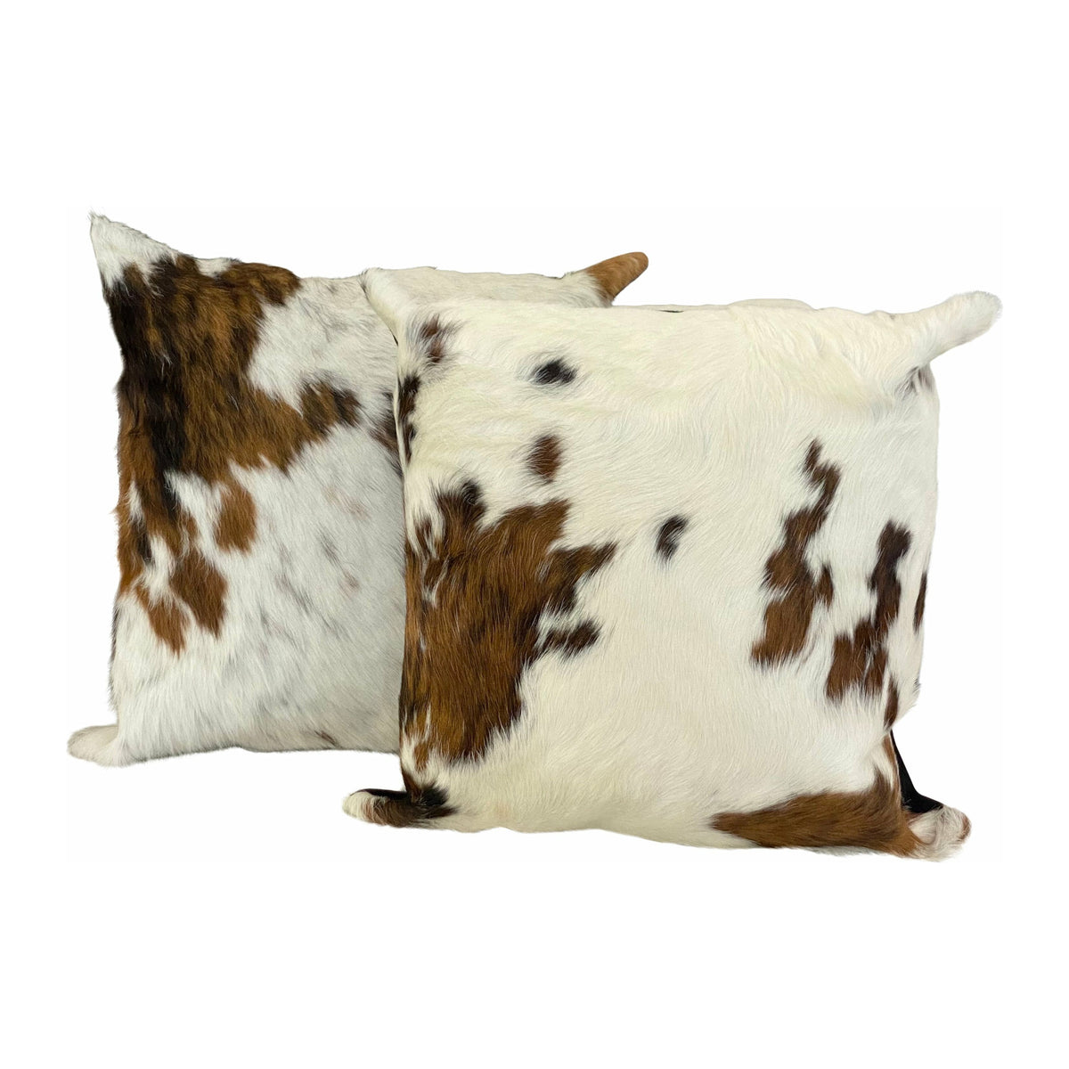 Pair of Cow Hide Pillows - colletteconsignment.com