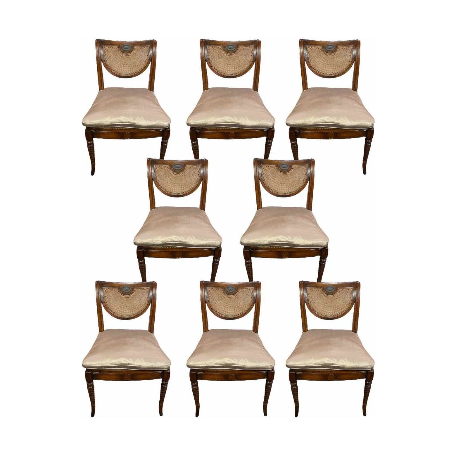 Set of 8 Theodore Alexander Dining Chairs