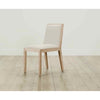 The Madison Dining Chair in Pebbled Leather Swan