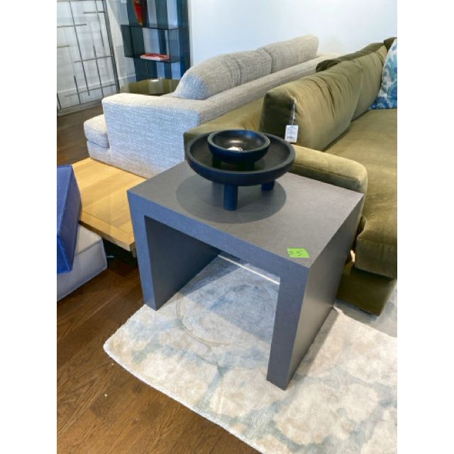 Custom Gray End Table 26.5"Wx18.5"Dx22"H