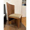 Venice Accent Chair in Mohair Mink/Natural Walnut 20"Wx19.5"Dx32.5"H