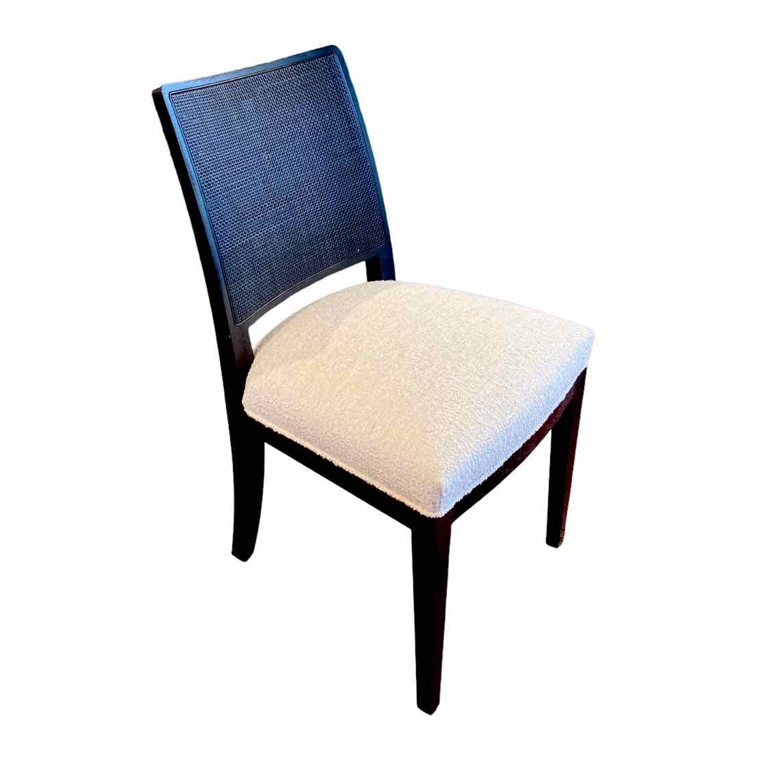 Cerused Oak Calipso Chair w/ Custom Fabric  by B&B Italia - colletteconsignment.com