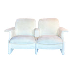 Achille Castiglioni Vintage Custom Cream Suede Double Seat - colletteconsignment.com