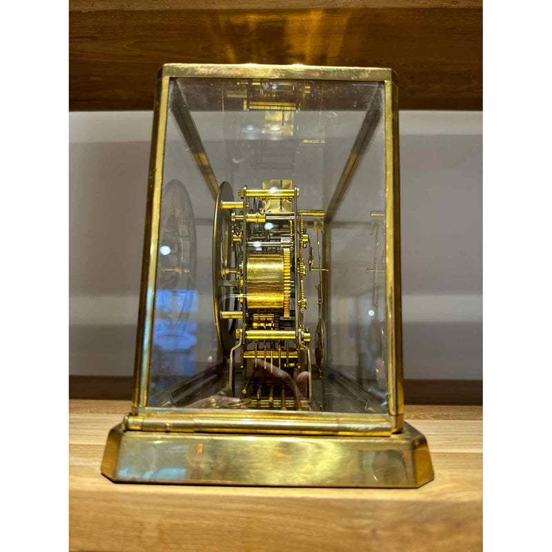 Vintage German Brass Mantel Clock by Cuckoo Clock Mfg. Co. 11.5"Lx6"Wx7.5"H