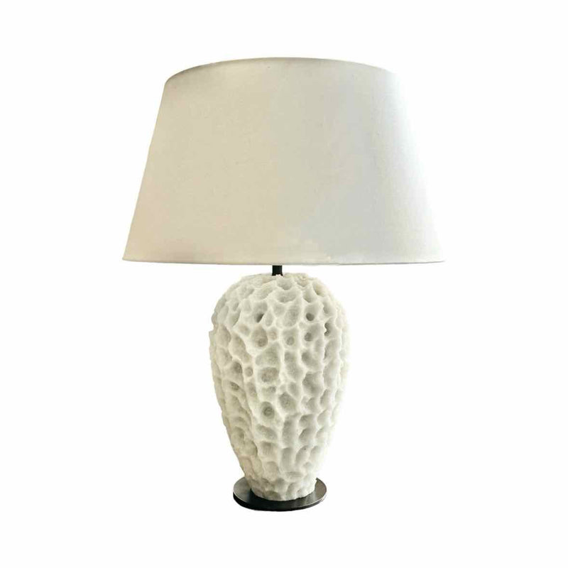 Ivory Ricestone Composite Table Lamp by Arteriors