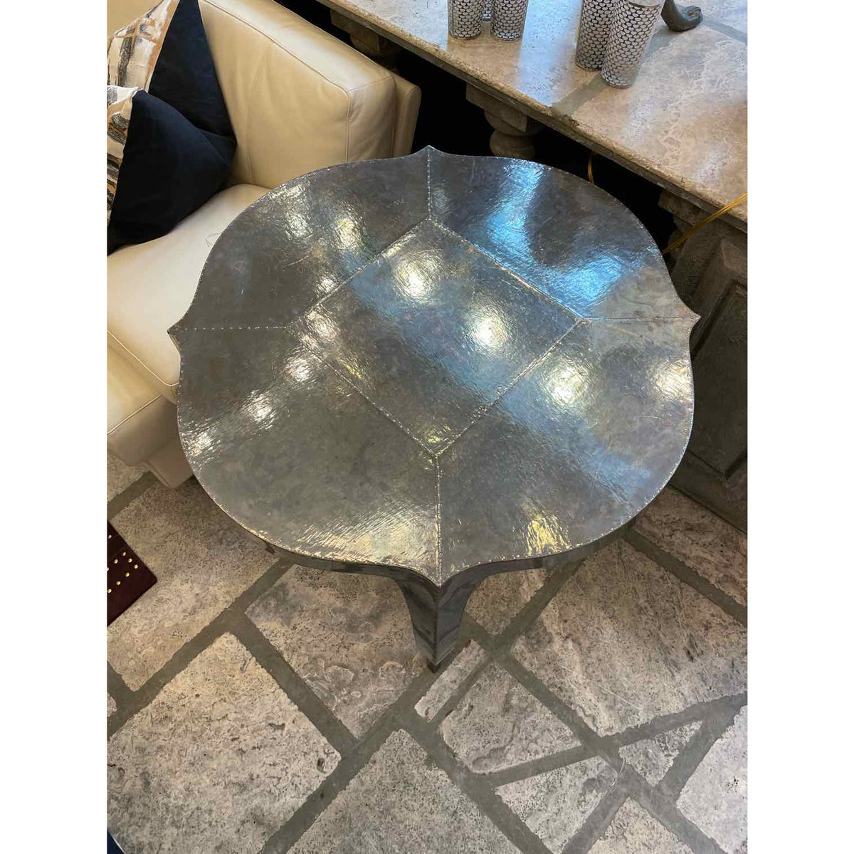 Stephanie Odegard Silver Occasional Table