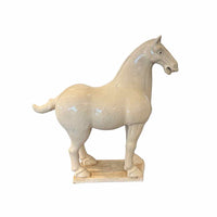 White Ceramic Horse in the Style of Tang Dynasty Pottery