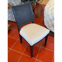 Cerused Oak Calipso Chair w/ Custom Fabric  by B&B Italia