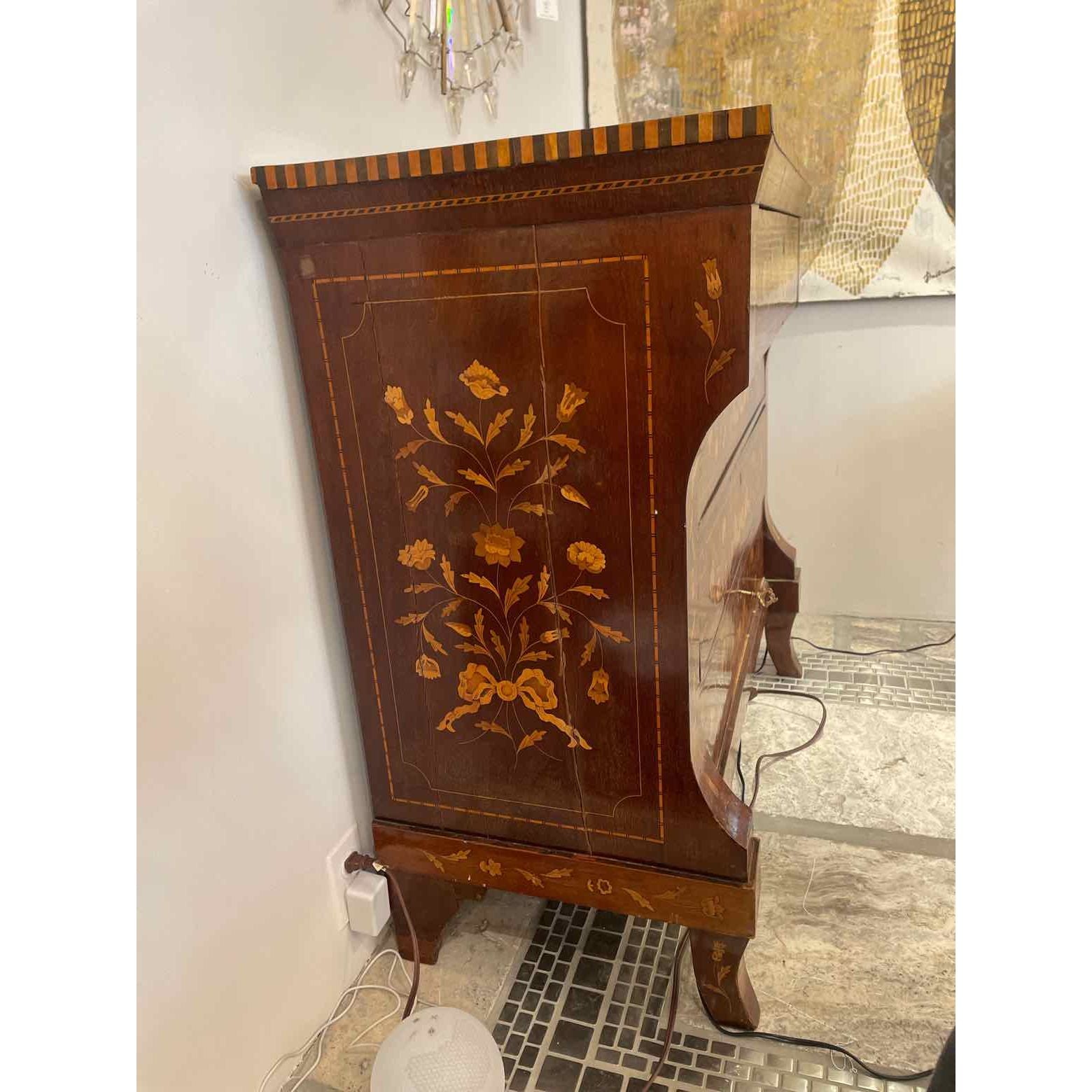 Antique Inlay Italianate (4 Drawer) Dresser
