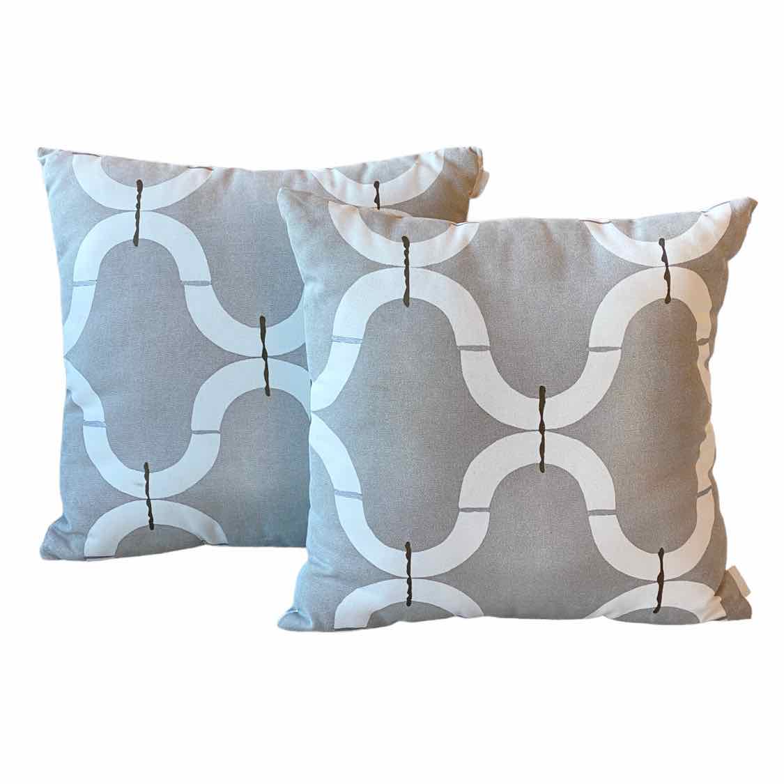 West elm blue outlet pillow