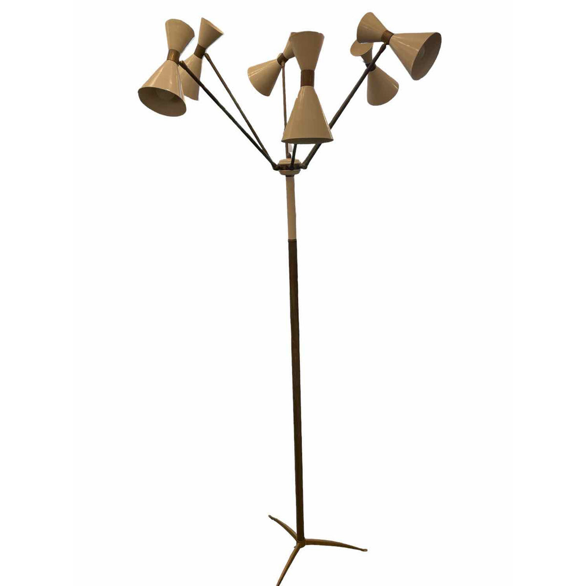 Italian Articulated Floor Lamp by Stilnovo - colletteconsignment.com
