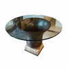 Custom Made Round Pedestal Table w/ Antique Bell Base by Steven Gambrel's Person