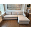 'The Sullivan' in Performance Textured Linen - Mineral Chaise Sectional 100"Wx67