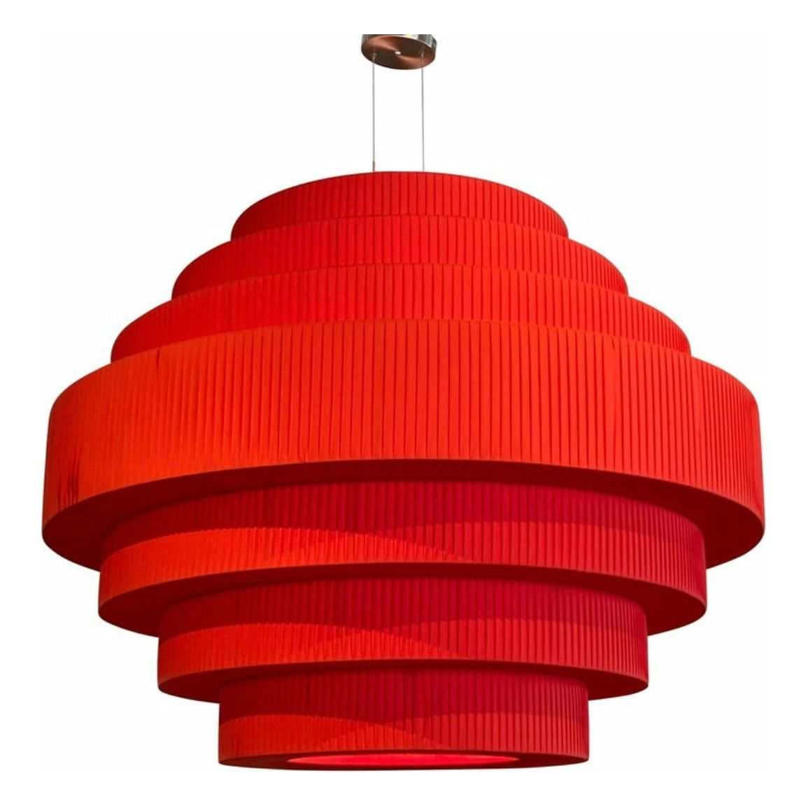 Red Mos Pendant by Joana Bover for Bover - colletteconsignment.com