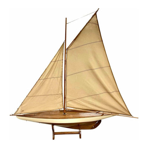 Wooden Sail Boat - colletteconsignment.com